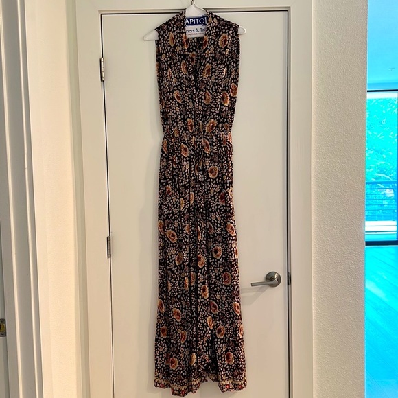 $345 NATALIE MARTIN Sleeveless Floral Wrap Maxi Dress - Picture 2 of 5